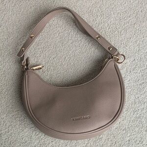 Vantamo Women's Crescent Shoulder Bag in Taupe
